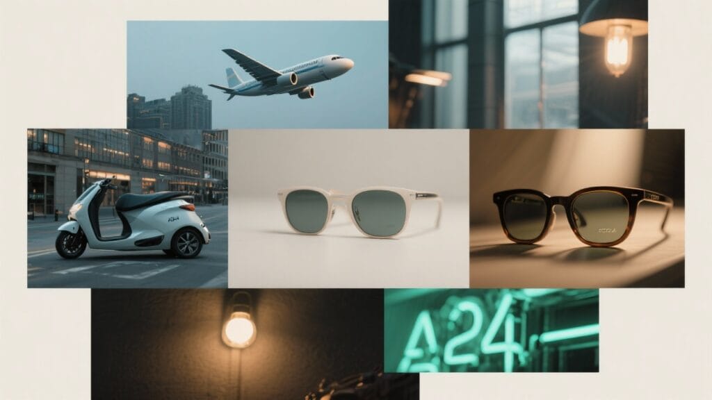 Collage-style business concept