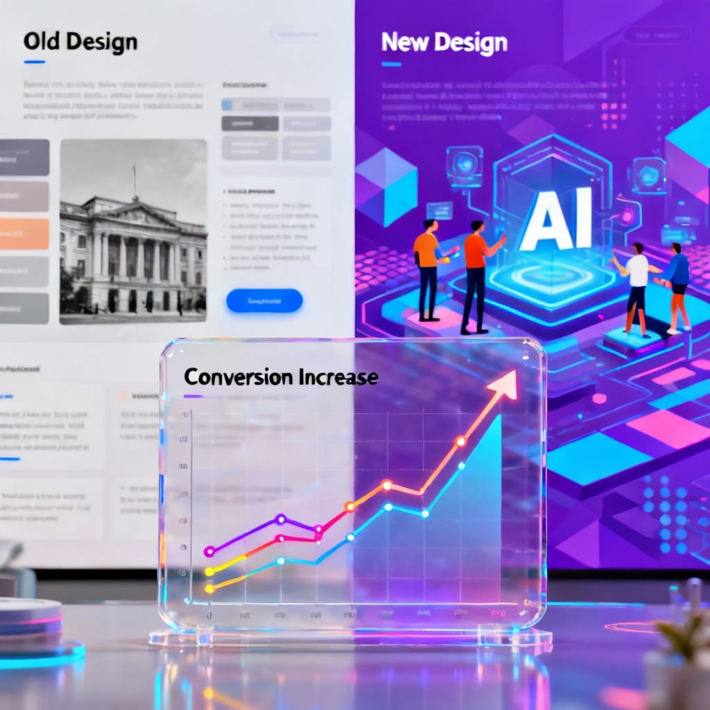 Old vs New Landing Page Design